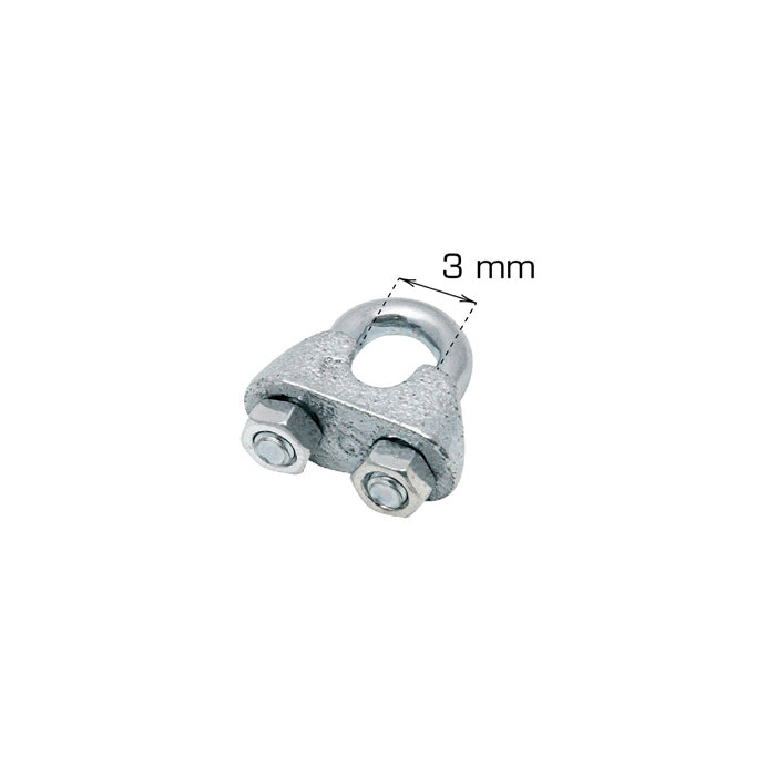 Vaierklemme 3 mm 2 stk. 